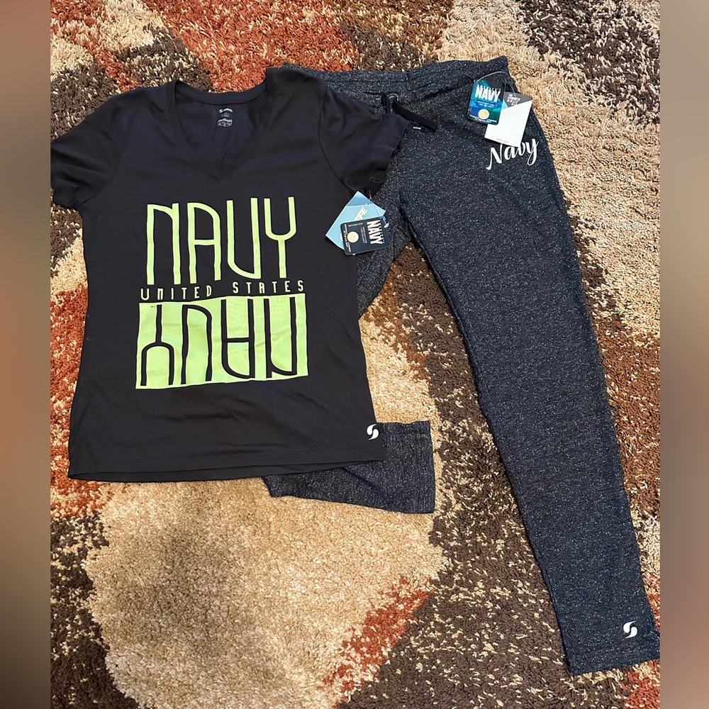 US Navy Shirt and Leggings Set